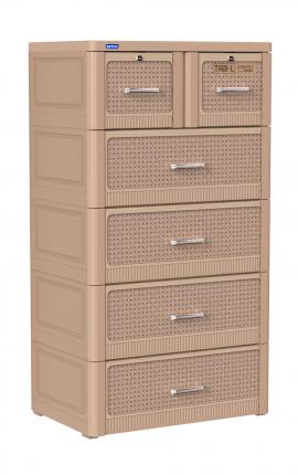 Tủ nhựa Tabi L 5 tầng Nâu